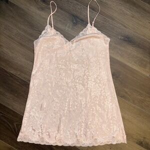 VTG 90's Victoria Secret Slip Dress Chemise Satin Gold Tag Coquette Balletcore